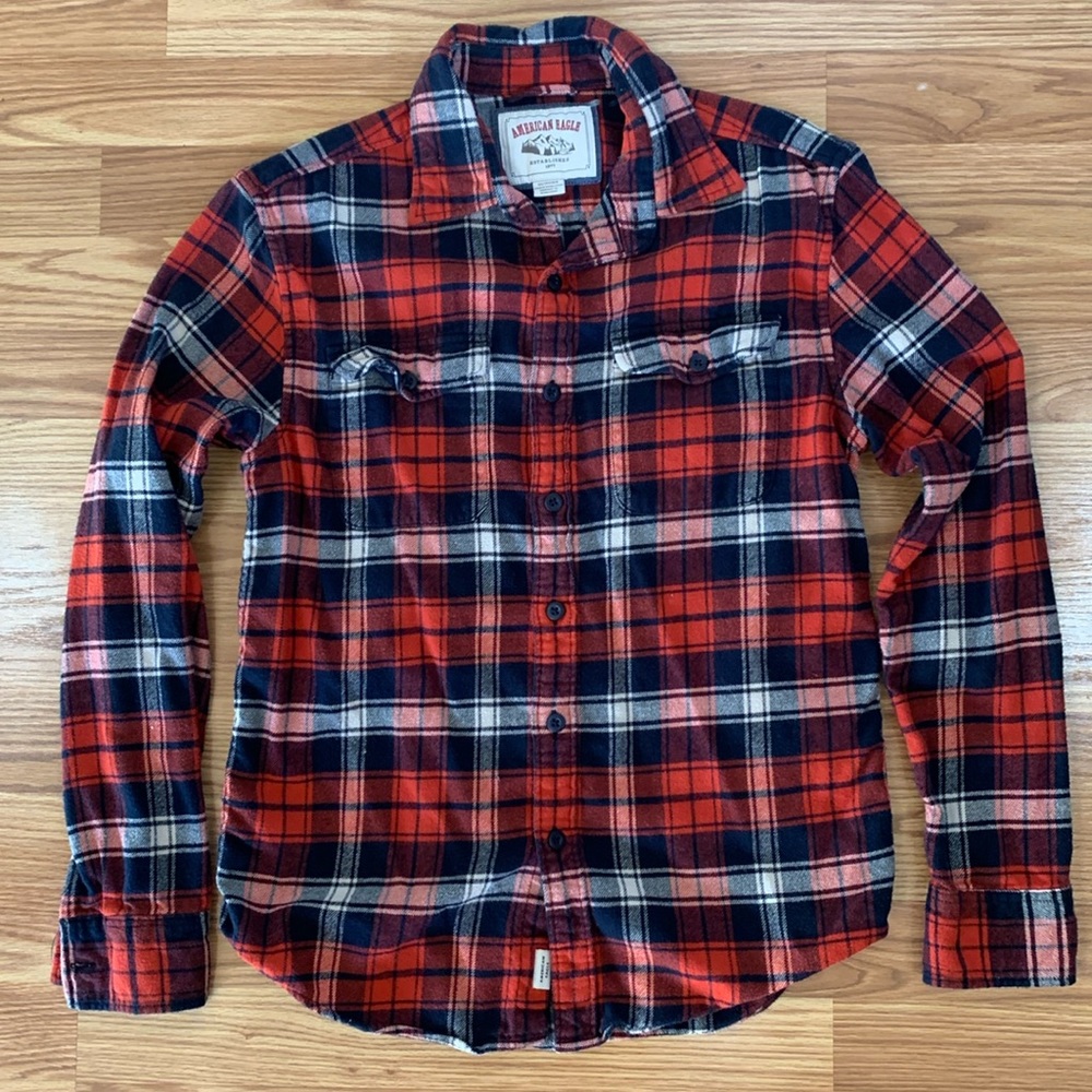 American Eagle men’s XS flannel plaid shirt